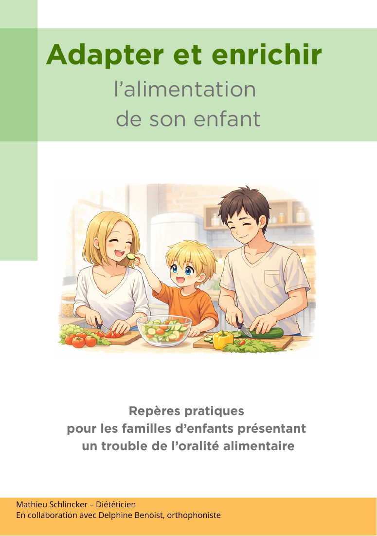Couverture du livret Adapter et enrichir l’alimentation de son enfant